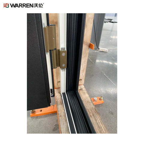 Warren 64x80 French Doors Black Glass Internal Double Doors