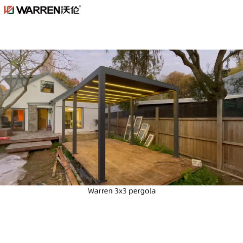 Warren 3x3 Aluminium Pergola With Outdoor Patio Louvered Roofing