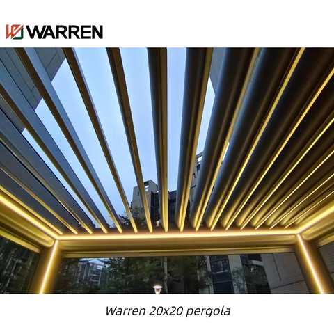 Warren 20x20 waterproof pergola with outdoor garden gazebo