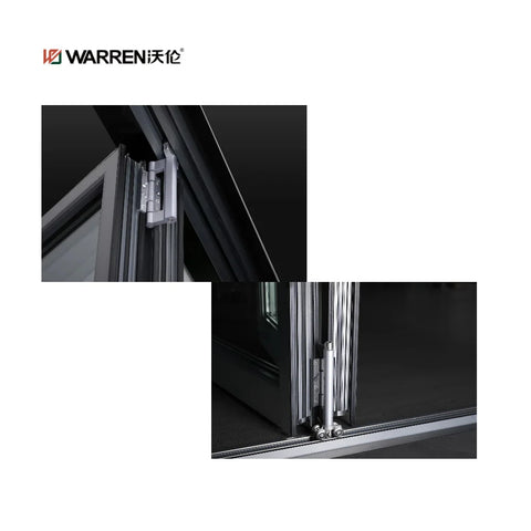 Warren 40 Inch Door Tri Fold Patio Doors Metal Accordion Doors Bifold Aluminium Folding Patio