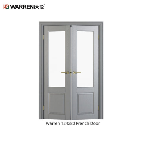 Warren 124x80 French Door Exterior With Inside Double Doors