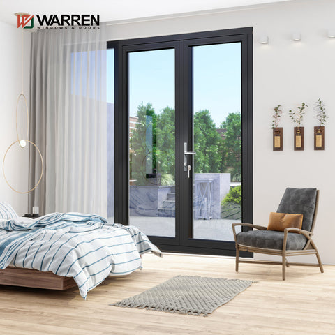 Warren 8 ft Exterior French Doors With Double Doors Living Room