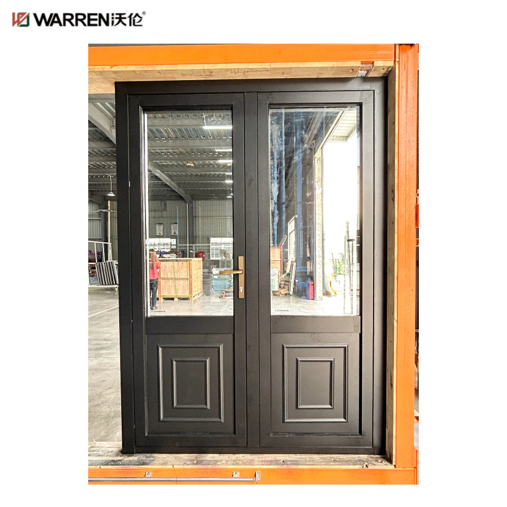 Warren 72x80 Modern Interior French Doors With Indoor Glass French Doors