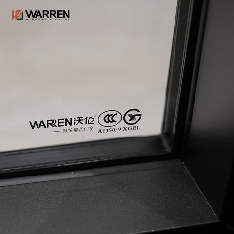 Warren Factory Direct Selling Thermal Break Aluminium Tilt Turn Window 3D Wood Grain Trans Casement Windows For Home