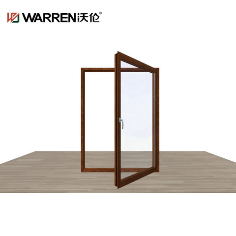Warren Slim Frame Modern House Triple Pane Glass Soundproof Aluminum Double Opening Tilt Turn Swing Windows