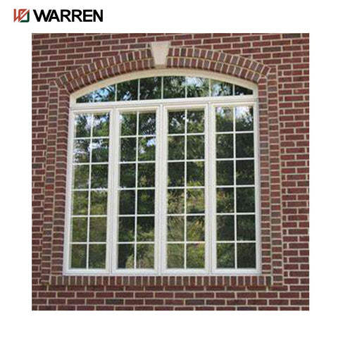 Warren Customized Detroit Excellent Quality Window Dual Pane Tilt Turn Triple Glass Aluminum Arched Shutter Window