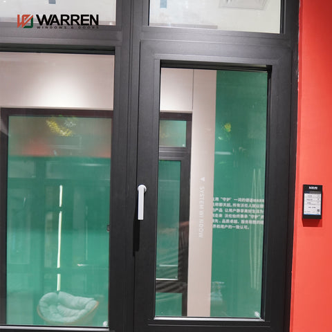 Warren Modern Aluminium Tilt and Turn Windows Energy Efficient Aluminum Frame Casement Window Tempered Glass Windows