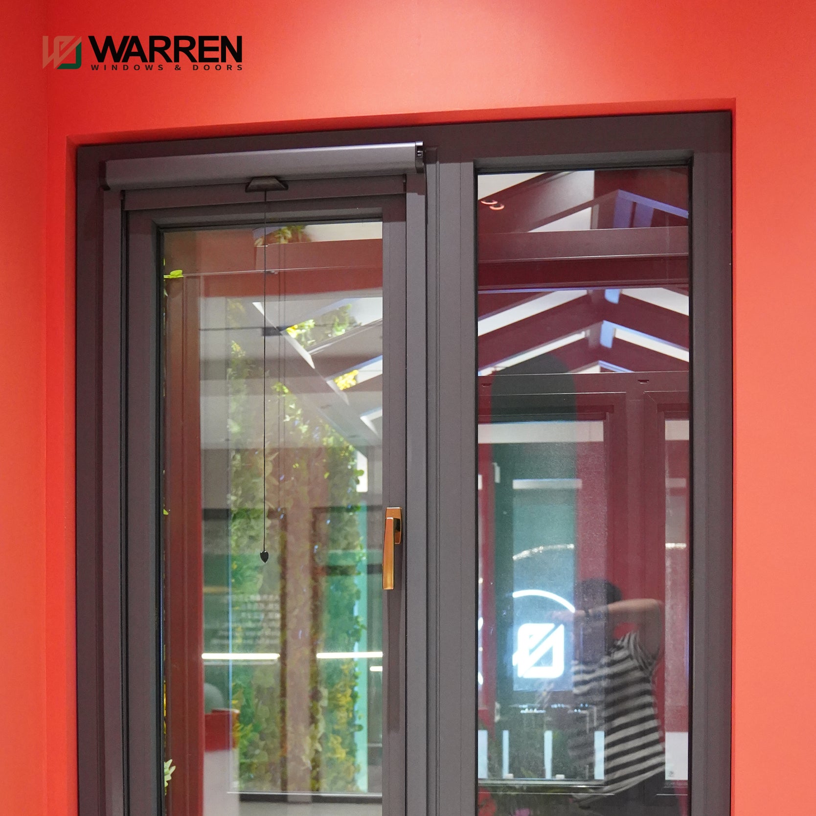 Warren High Quality Modern Ultra Narrow Frame Thermal Break Aluminum Dust proof Waterproof Tilt Turn Balcony Casement Windows
