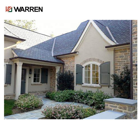 Warren Chinese Factory California Hot Sale Hurricane Impact Special Shaped Windows With Grill Design Aluminum Arch Window