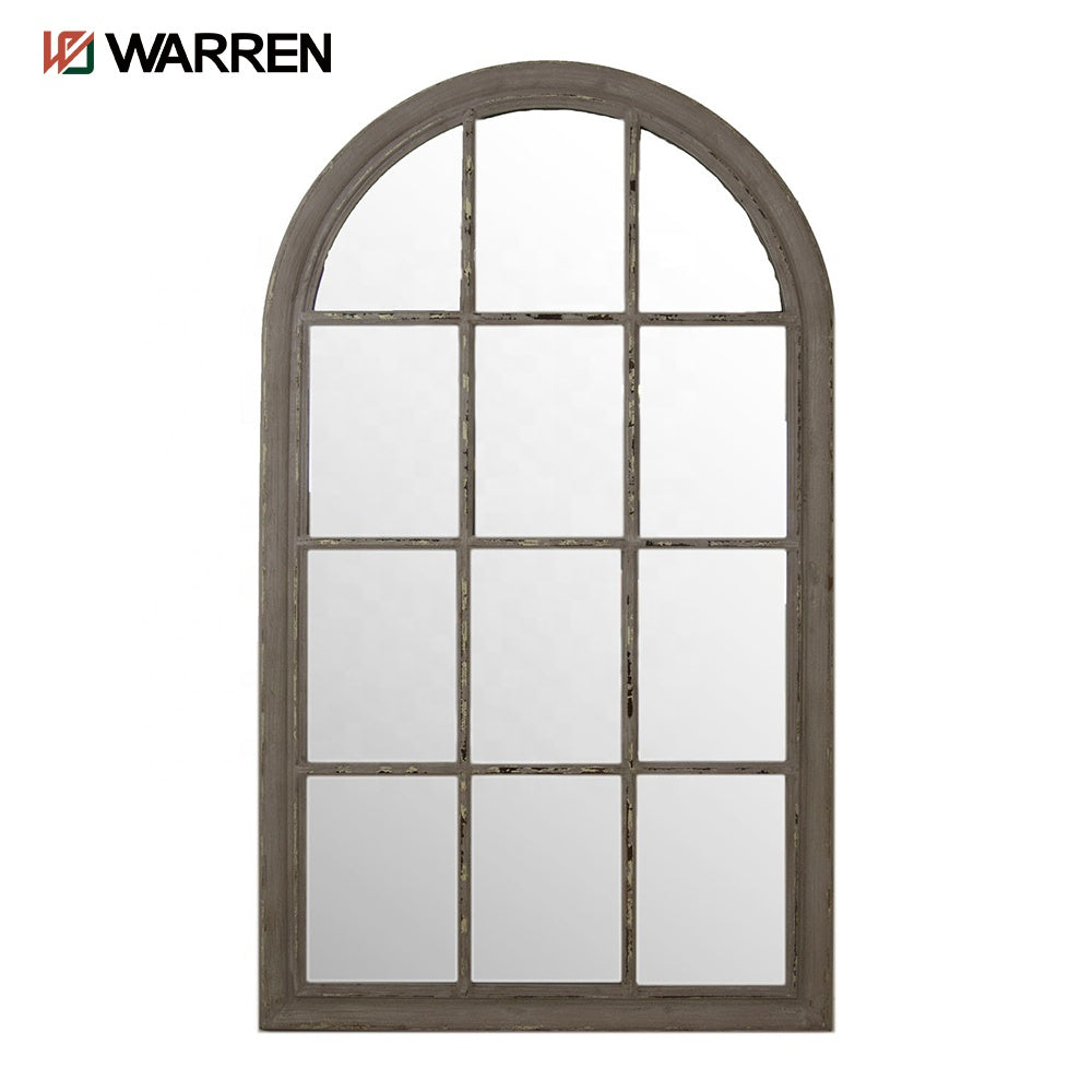 Warren Simple Design Double Glazed Window with Glass Casement Shape Top Arch Aluminium Fixed Windows