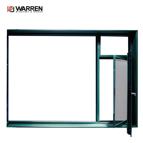Warren China Customized House Windows Frame Doors And Windows Double Glazed Ultra Narrow Frame Aluminum Casement Windows