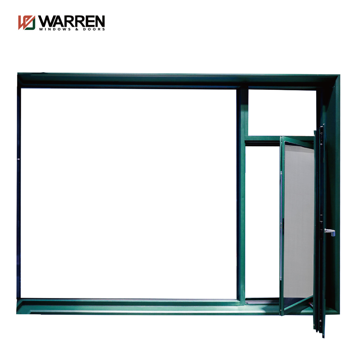 Warren Customized Thermal Break Aluminum Newest Stainless Steel Window Hinges Specification Aluminium Windows Side Hinged