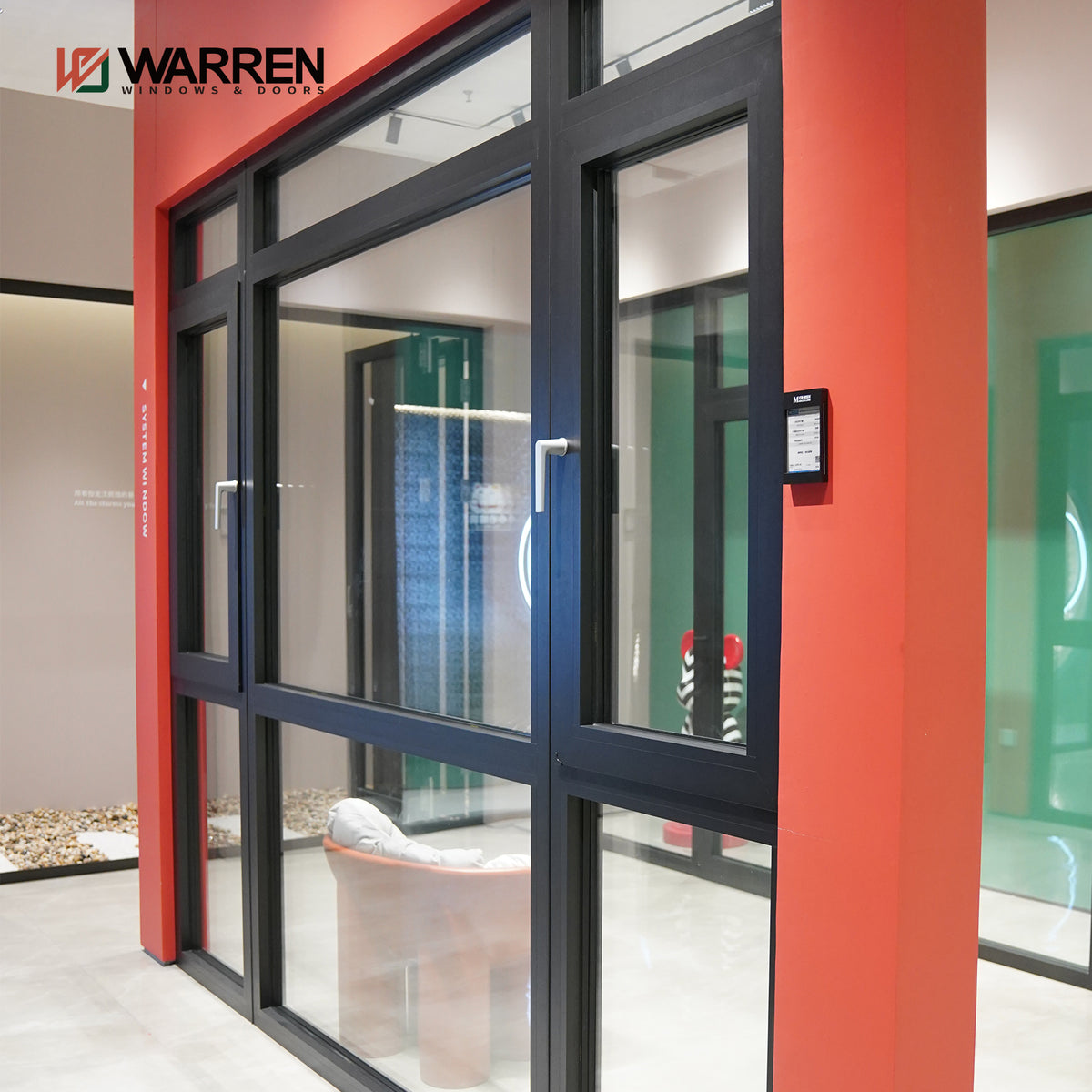 Warren Modern Aluminium Tilt and Turn Windows Energy Efficient Aluminum Frame Casement Window Tempered Glass Windows